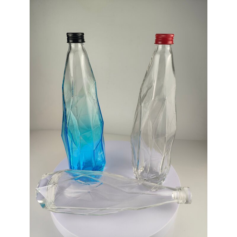 Unique Shaped Wine Bottle Factory - OEM Wholesale 350-750ml Clear Diamond Shape Vodka