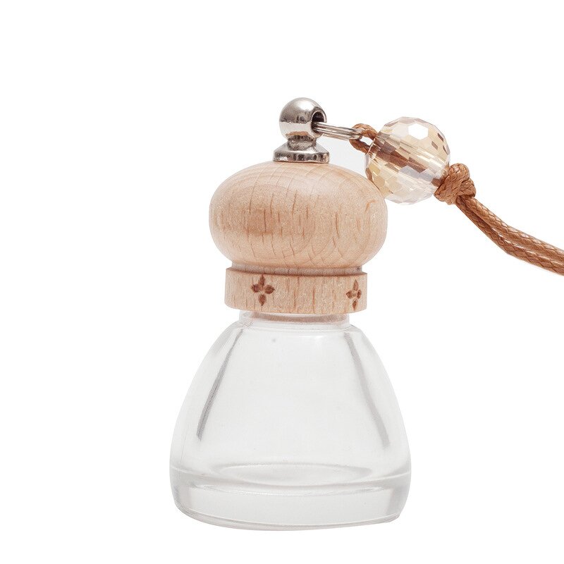 Car Aromatherapy Diffuser Bottle Factory - OEM 8ml Glass Mini Empty Hanging with Wooden