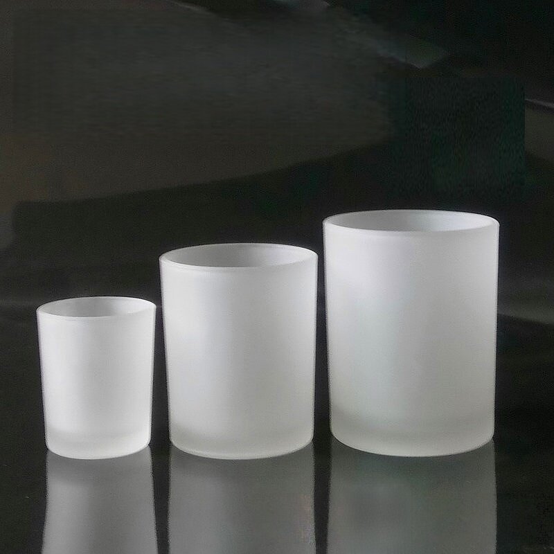 Decorative Glass Candle Jar Manufacturer - OEM Clear Matte Black Frosted White with Lids