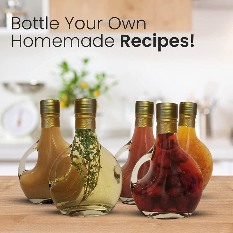 Glass Bottle with Screw Cap Factory - OEM 8oz Shrink Warp for Salad Dressings Juice