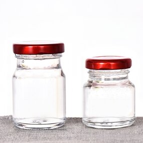 Wide Mouth Empty Glass Jar Factory - OEM Round 50-150ml with Tinplate Cap for Storage