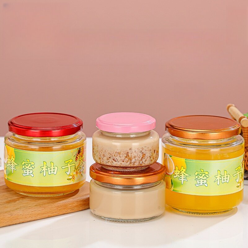 Glass Canning Jars Manufacturer - OEM 100-500ml Round Shape Salsa Salad Jelly Jam