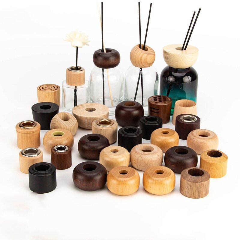 Custom Logo Wooden Lid Manufacturer - OEM 22-28mm Screw Cap for Bottle Perfume