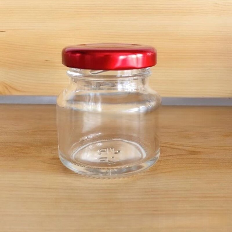 Wide Mouth Empty Glass Jar Factory - OEM Round 50-150ml with Tinplate Cap for Storage