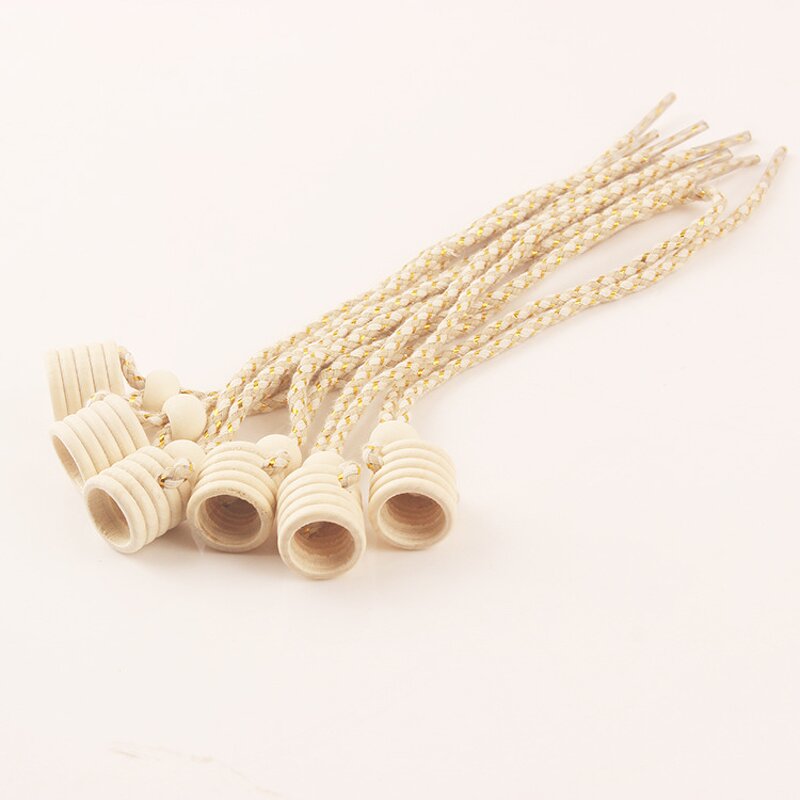 Round Five Thread Perfume Bottle Wooden Cap Factory - OEM Cover for Car Perfume Glass