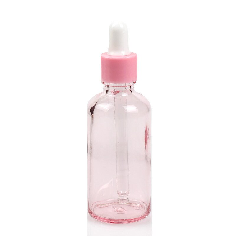 Cosmetic Serum Packaging Glass Bottle Factory - OEM 5-100ml Transparent Pink Rose Gold