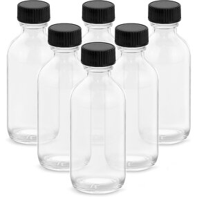 Mini Travel Boston Round Glass Bottles Manufacturer - OEM 4 oz 120ml Leak-Proof DIY