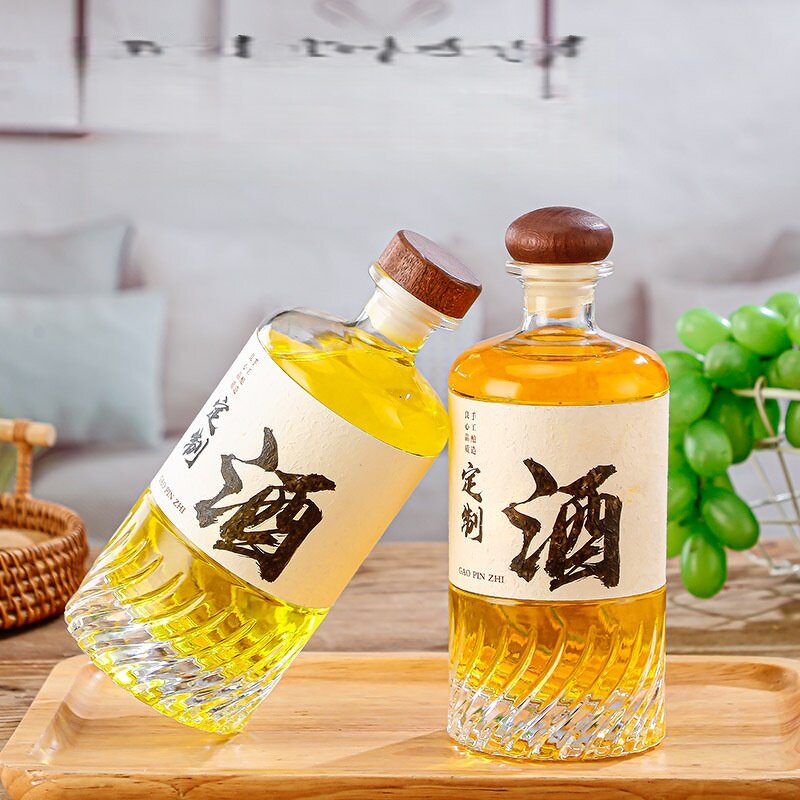 Empty Glass Fruit Wine Bottles Manufacturer - OEM 16oz 500ml for Beverages with Cork