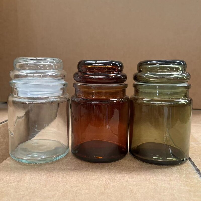 Empty Candle Glass Jar Factory - OEM 7oz Custom Matte Black Brown Green Clear