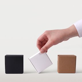 Customized Folding Recycled Craft Paper Box Factory - OEM Stock Size Brown White Black