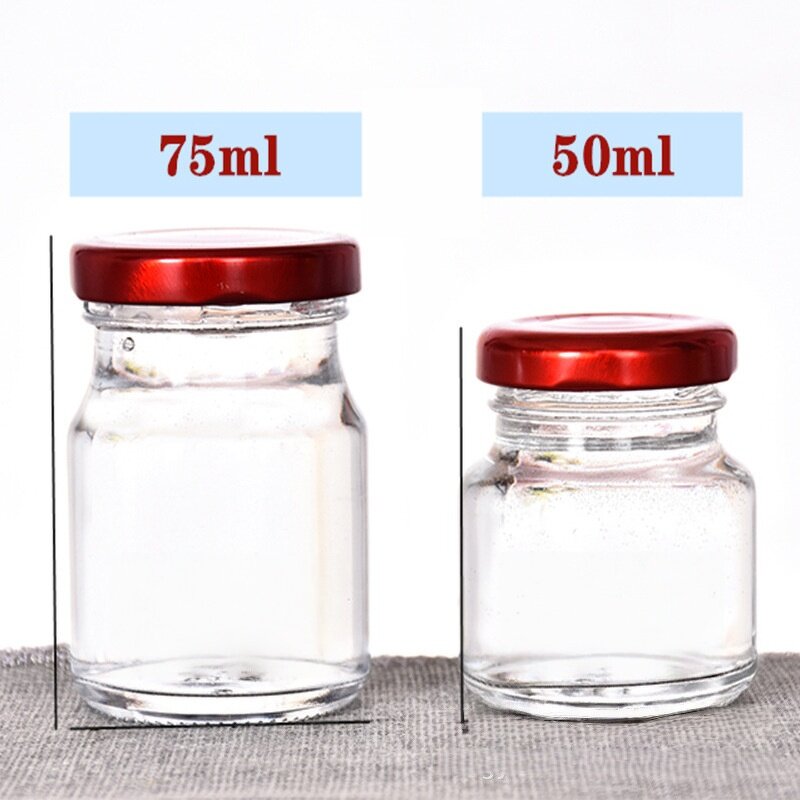 Wide Mouth Empty Glass Jar Factory - OEM Round 50-150ml with Tinplate Cap for Storage