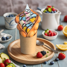 Bubble Waffle Model Manufacturer - OEM Custom Snack Street Food Prop