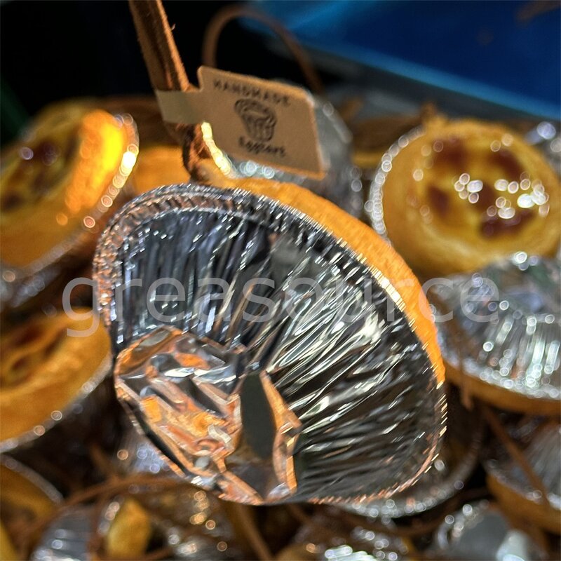 Egg Tart Model Manufacturer - OEM Custom Glazed Leather Hanging Strap