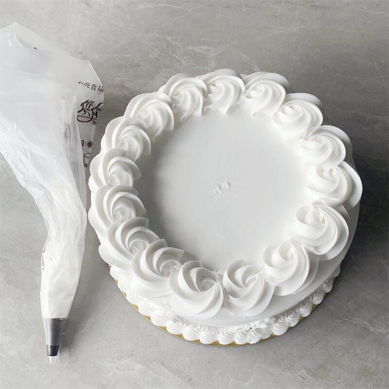 Cake Model Factory - OEM Custom White Rose Whipped Cream Wedding