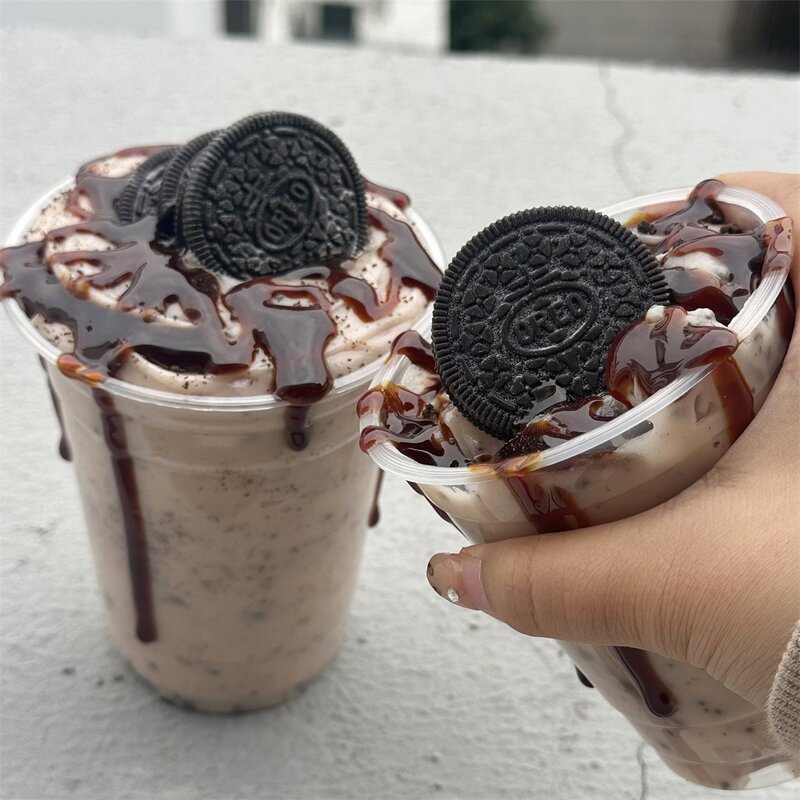 Bubble Tea Model Factory - OEM Custom 16oz Milkshake Chocolate Chip