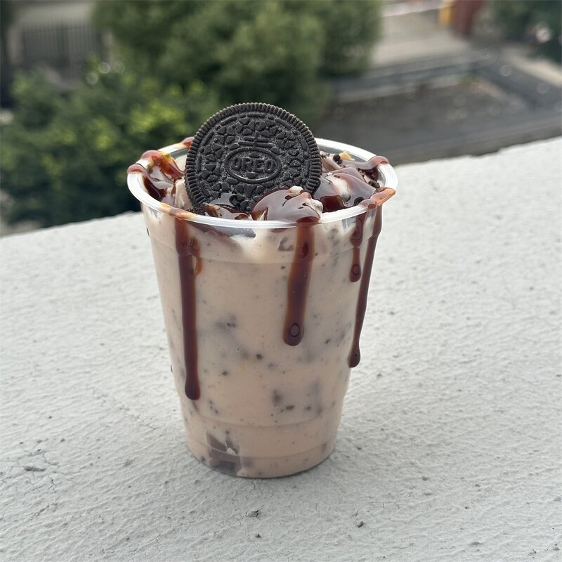 Bubble Tea Model Factory - OEM Custom 16oz Milkshake Chocolate Chip