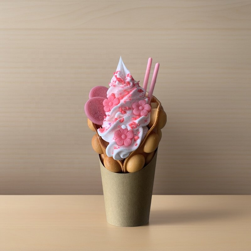 Bubble Waffle Model Manufacturer - OEM Custom Pink Cherry Blossom Sakura