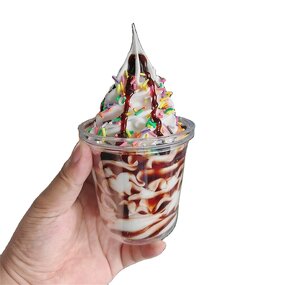 Ice Cream Sculpture Factory - OEM Custom 120cm Melted Vortex Large