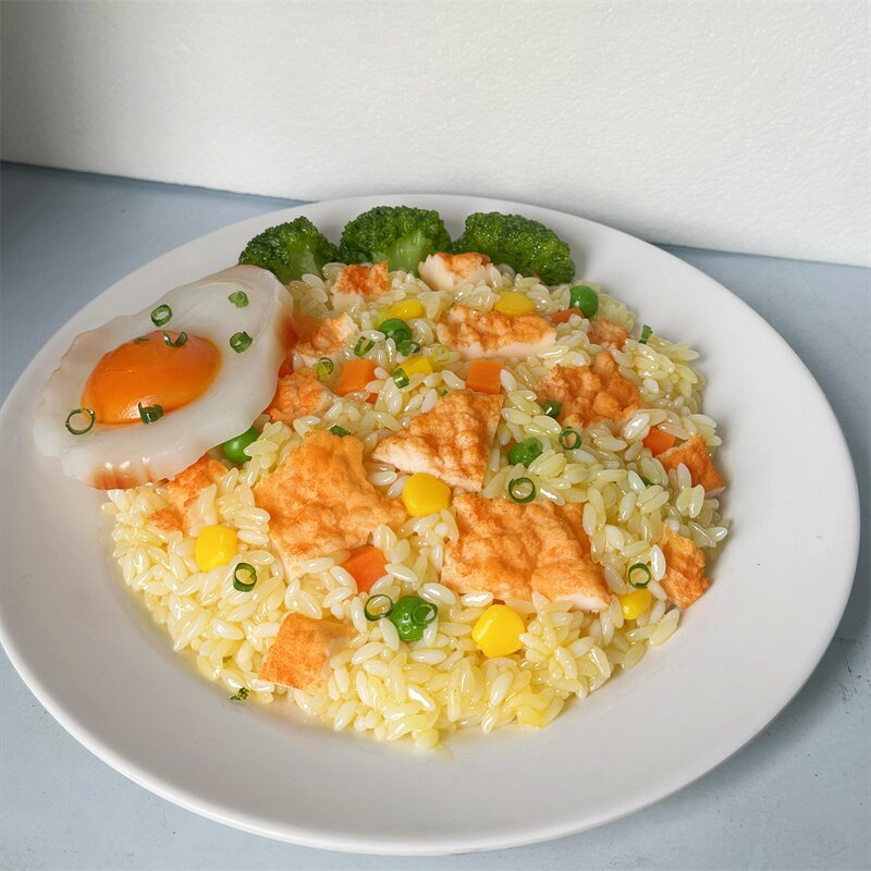 Fried Rice Model Factory - OEM Custom 8 Inch Round Plate Vegetable
