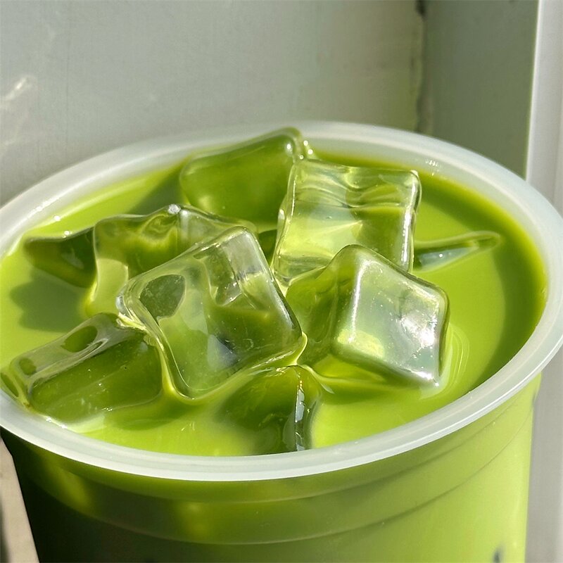 Bubble Tea Model Manufacturer - OEM Custom 16oz Matcha Latte Boba