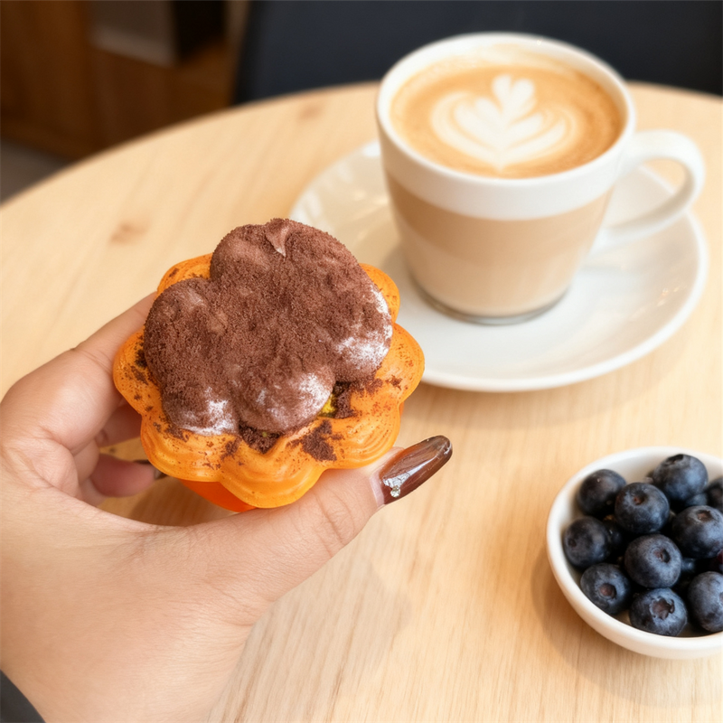 Waffle Iron Model Manufacturer - OEM Custom 17cm Belgian Sugar Caramel