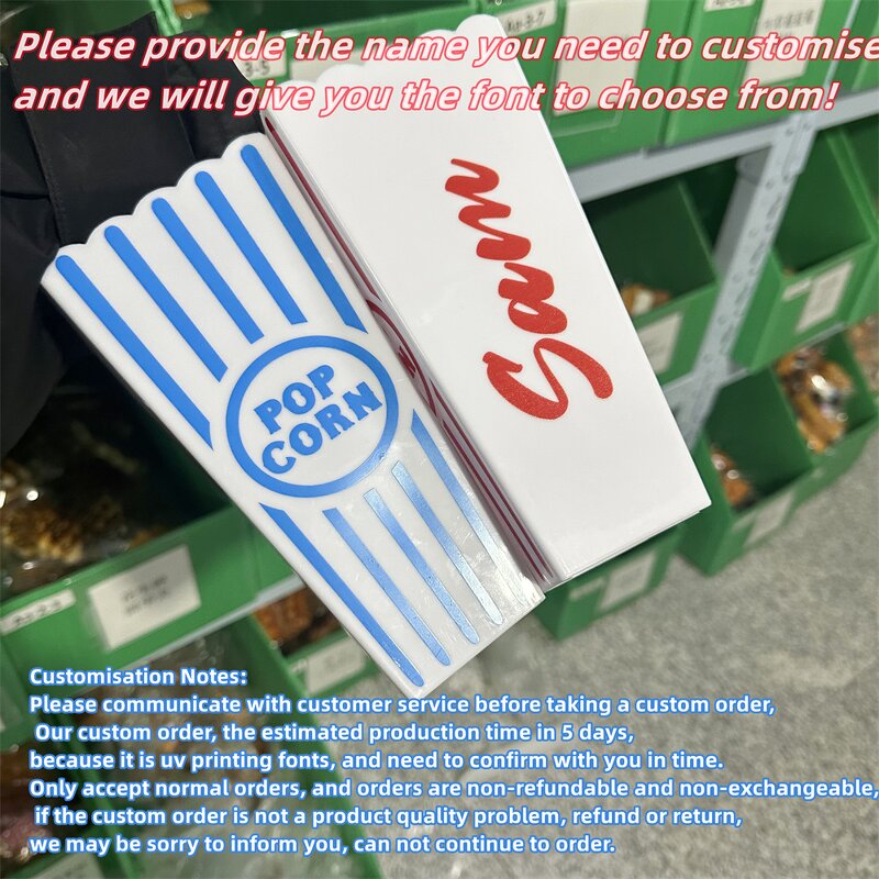 Popcorn Bucket Factory - OEM Custom Hard Plastic Printable Name