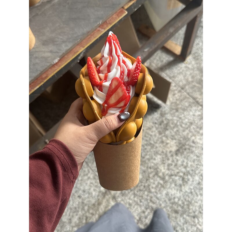 Bubble Waffle Model Factory - OEM Custom Artificial Food Display