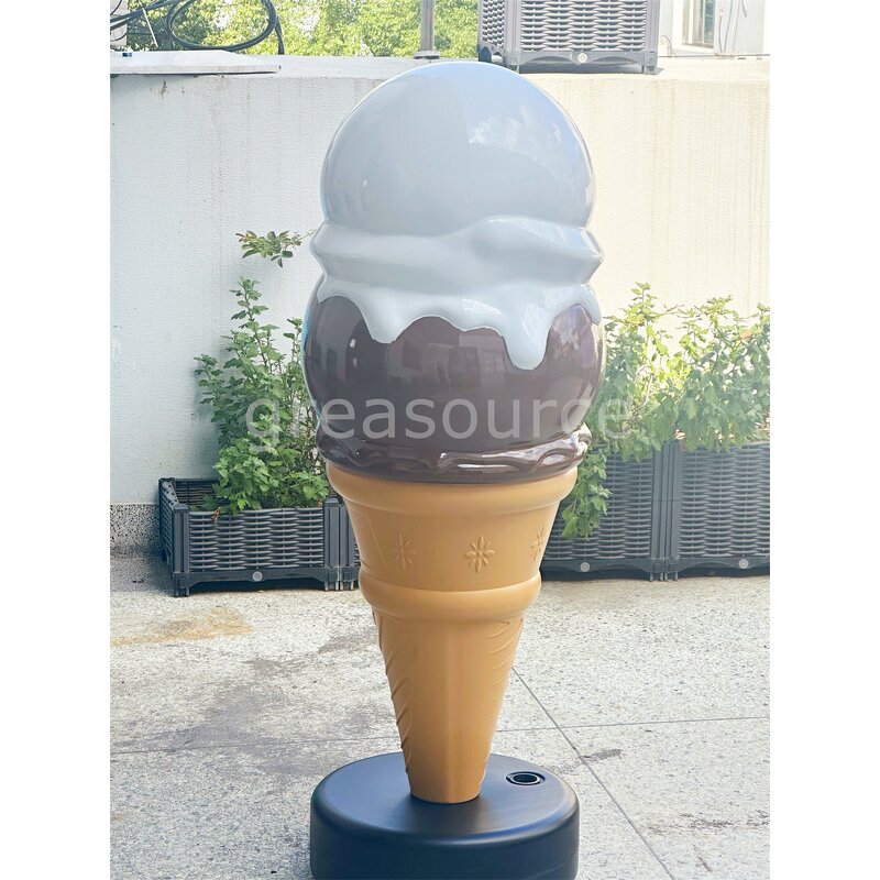 Ice Cream Lamp Factory - OEM Custom 127cm Giant Double Scoop LED
