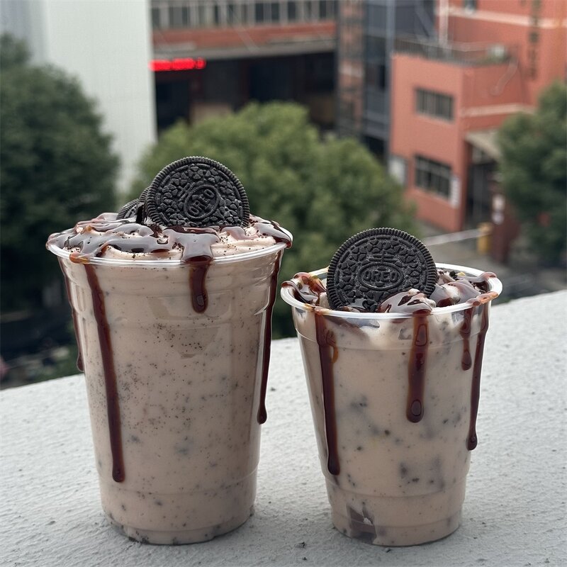Bubble Tea Model Factory - OEM Custom 16oz Milkshake Chocolate Chip