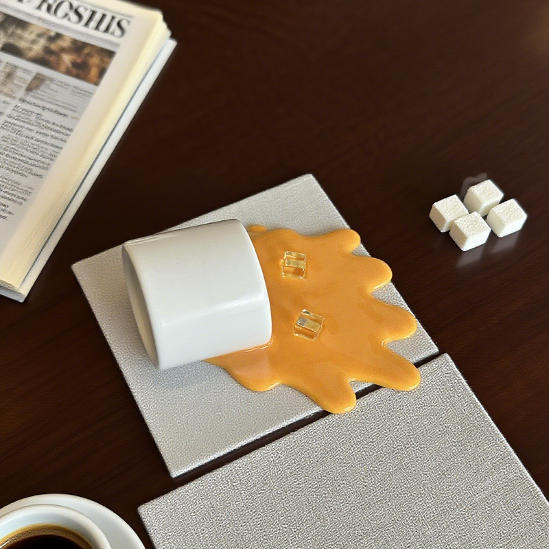 Phone Holder Manufacturer - OEM Custom Milk Tea Coffee Overturning Prank