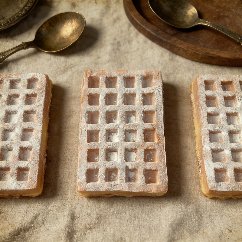Waffle Model Factory - OEM Custom 17cm Rectangular Brussels Powdered