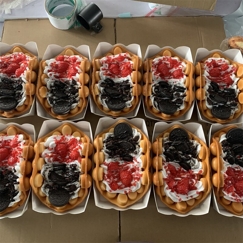 Bubble Waffle Model Factory - OEM Custom Commercial Prop Fruit Paired