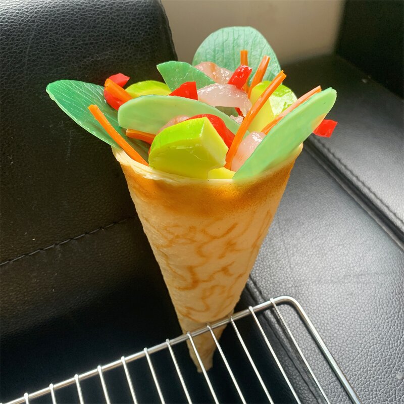 Crepe Model Manufacturer - OEM Custom Avocado Shrimp Hand Held