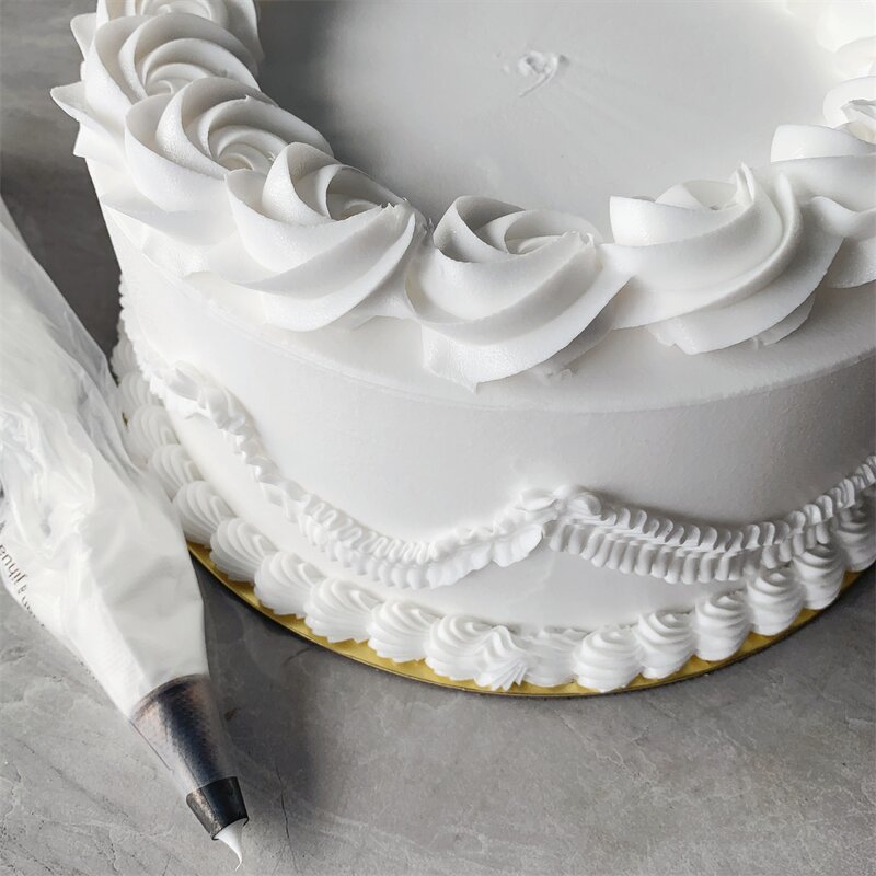 Cake Model Factory - OEM Custom White Rose Whipped Cream Wedding