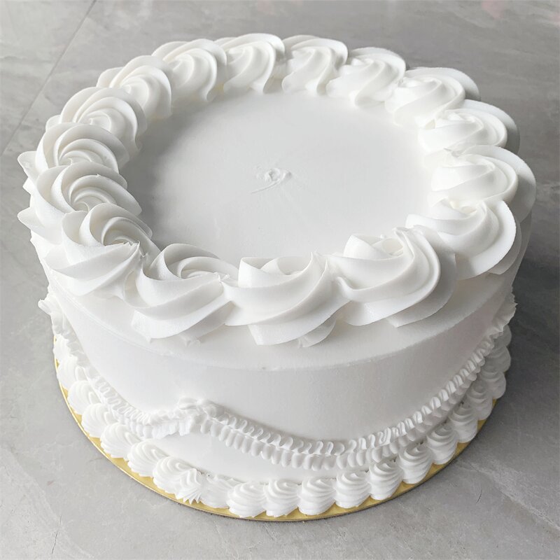 Cake Model Factory - OEM Custom White Rose Whipped Cream Wedding