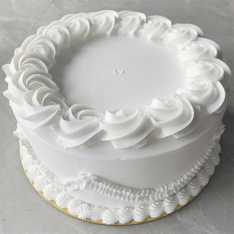 Cake Model Factory - OEM Custom White Rose Whipped Cream Wedding
