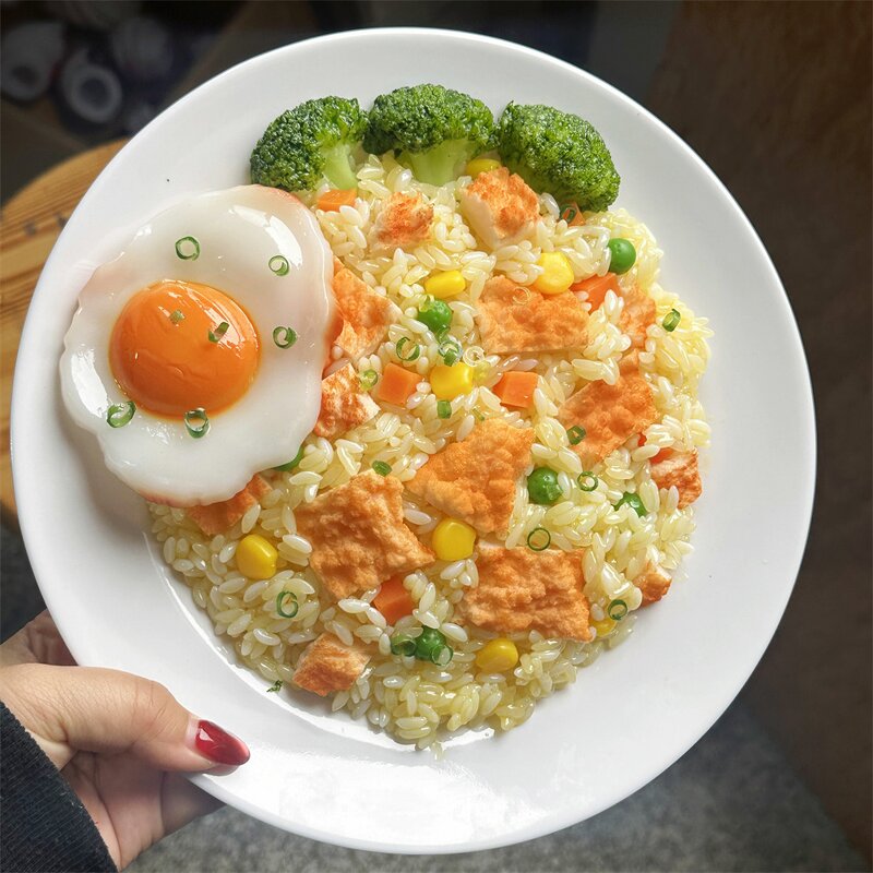 Fried Rice Model Factory - OEM Custom 8 Inch Round Plate Vegetable