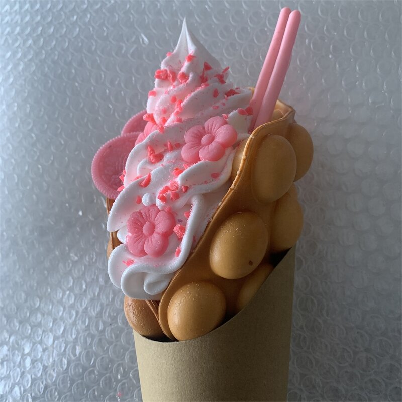 Bubble Waffle Model Manufacturer - OEM Custom Pink Cherry Blossom Sakura