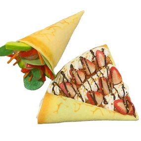 Crepe Model Manufacturer - OEM Custom Avocado Shrimp Hand Held