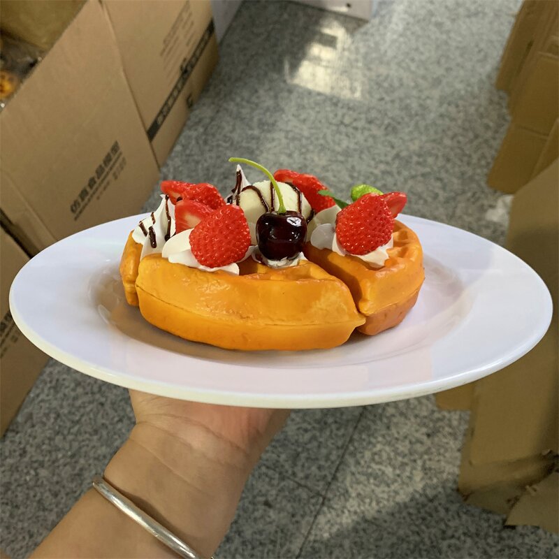 Waffle Model Factory - OEM Custom Fruit Cream Golden Crispy Dessert