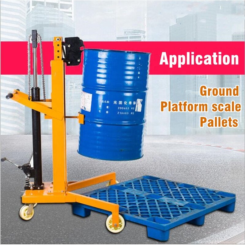 Drum Handling Equipment Factory - OEM 450kg 55 Gallon Hydraulic Manual Drum Lifter