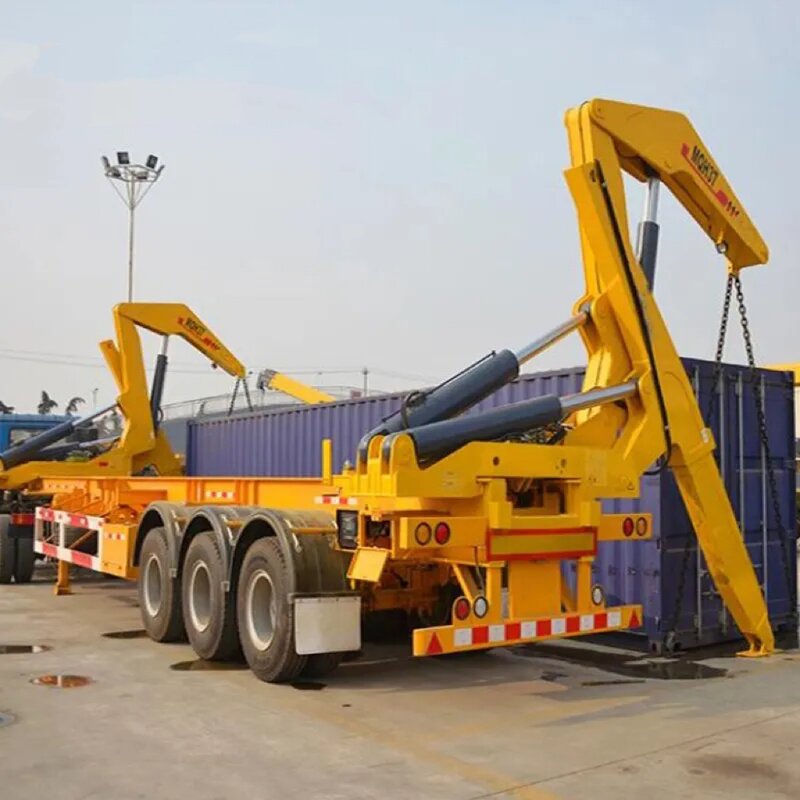 Side Lifter Container Lifting Trailer Factory - OEM 20-40FT 37-45 Ton 3 Axle
