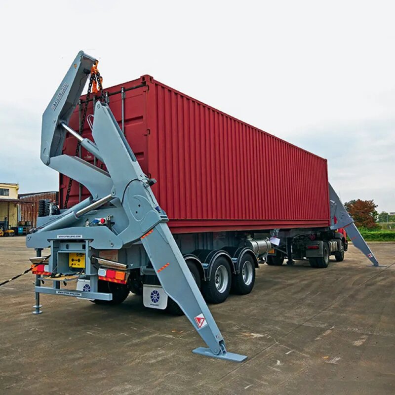 Side Lifter Container Lifting Trailer Factory - OEM 20-40FT 37-45 Ton 3 Axle