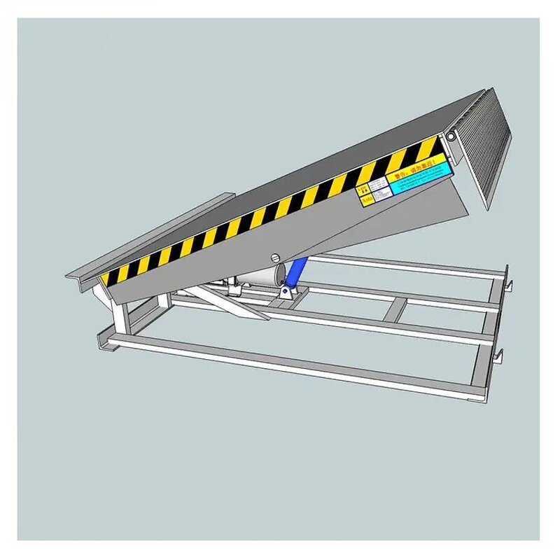 Warehouse Dock Leveler Manufacturer - OEM Lip Shape Yard Ramp 10T Hydraulic Tons