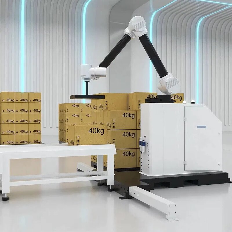 Collaborative Robotic Palletizer Factory - OEM Arm 6-axis Max Loading 30-40KG
