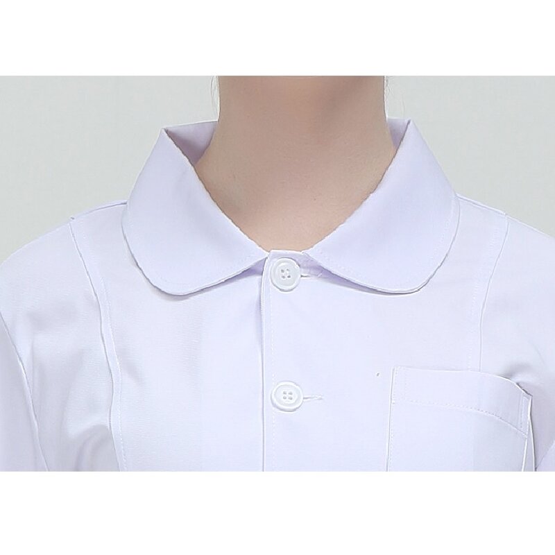 Short-Sleeve Women's Medical Lab Coat Factory - OEM High Quality with Custom Logo