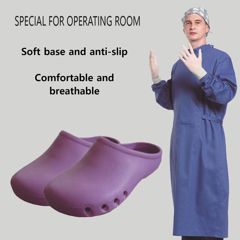 Anti-slip EVA Clog Shoes Factory - OEM Comfortable Soft Base for Doctors Hospital