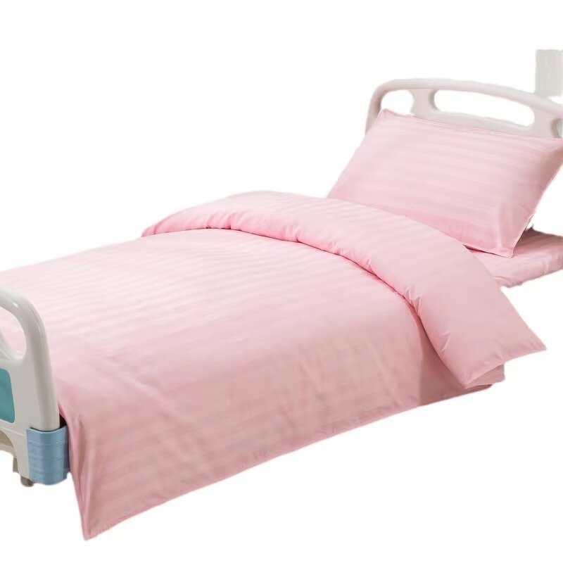 Luxury 3-Piece Hospital Sheets Manufacturer - OEM High Quality Solid Striped Polyester
