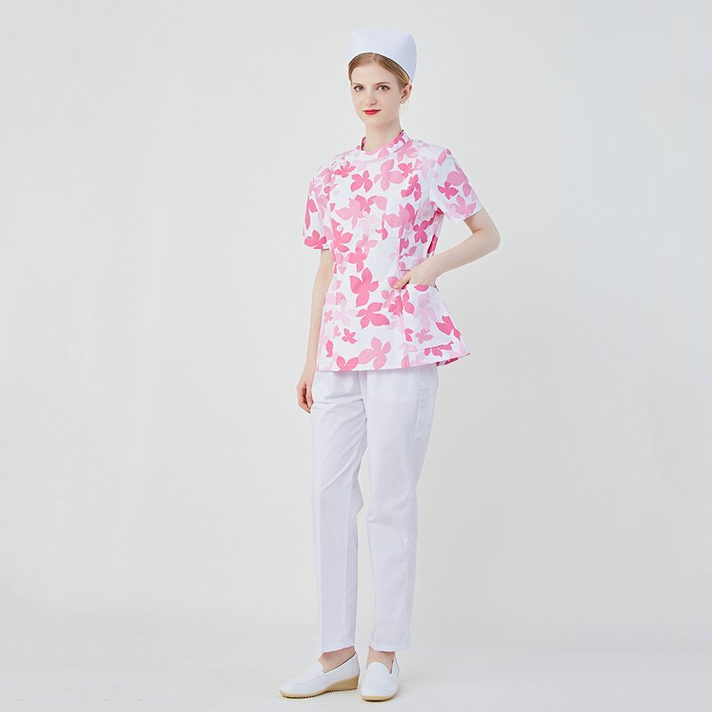 Printed Cotton Doctor Nurse Sets Factory - OEM Medical Clothes Scrubs Women Staff