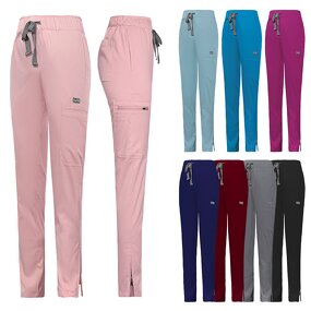 Casual Work Pants Manufacturer - OEM Zipper Fashionable Doctor Stretch Nursing